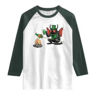 Funny Cryptid Mothman Raglan Shirt St Patricks Day Gift