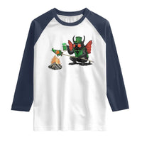 Funny Cryptid Mothman Raglan Shirt St Patricks Day Gift
