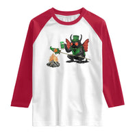 Funny Cryptid Mothman Raglan Shirt St Patricks Day Gift