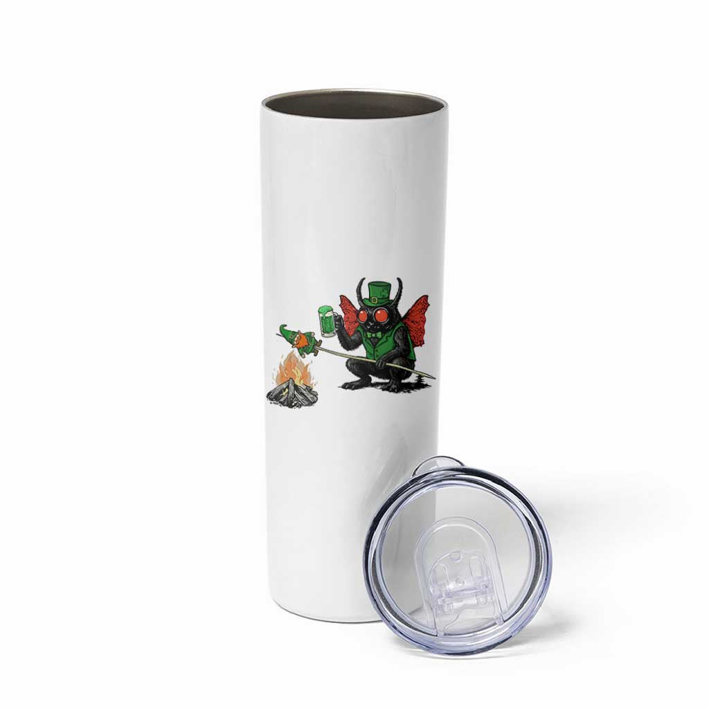 Funny Cryptid Mothman Skinny Tumbler St Patricks Day Gift