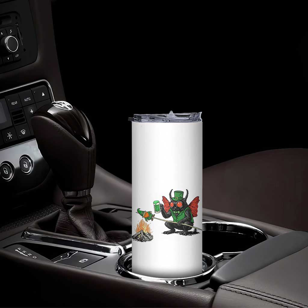 Funny Cryptid Mothman Skinny Tumbler St Patricks Day Gift