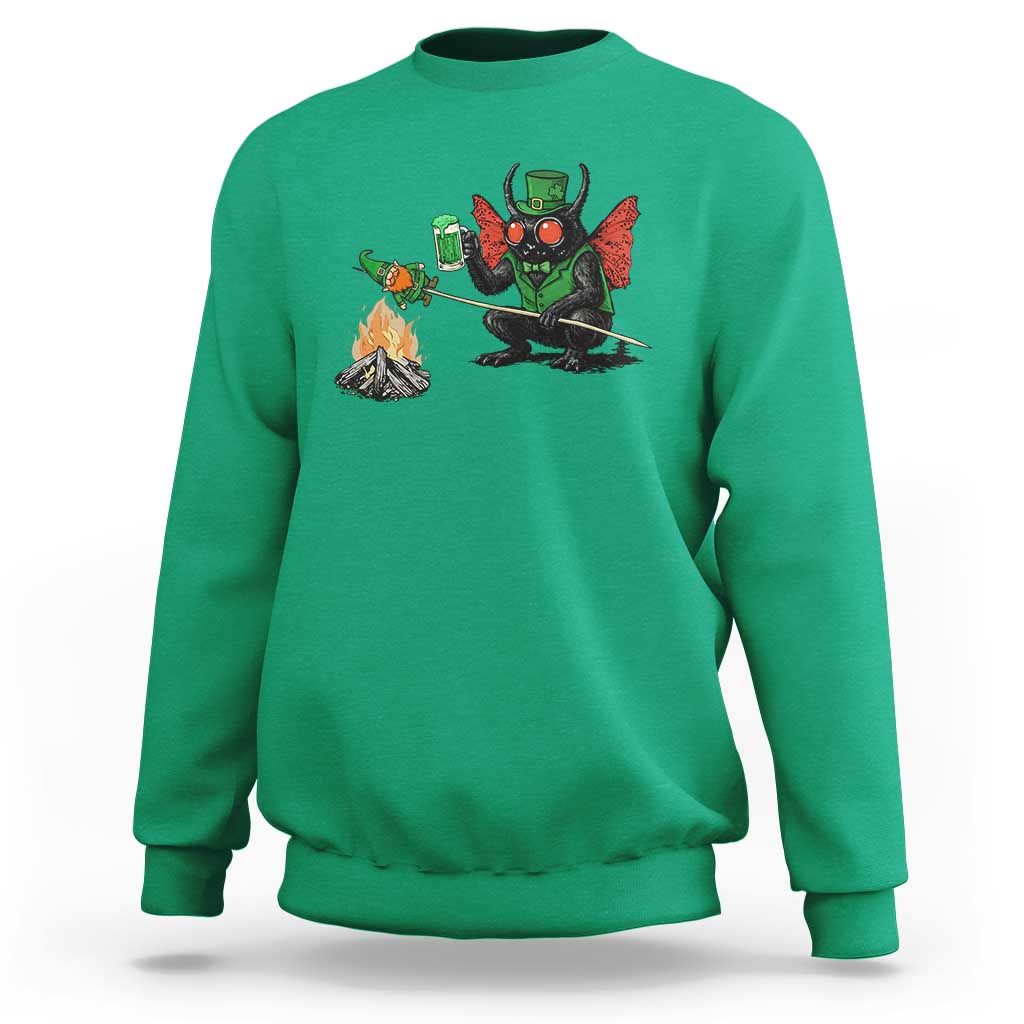Funny Cryptid Mothman Sweatshirt St Patricks Day Gift