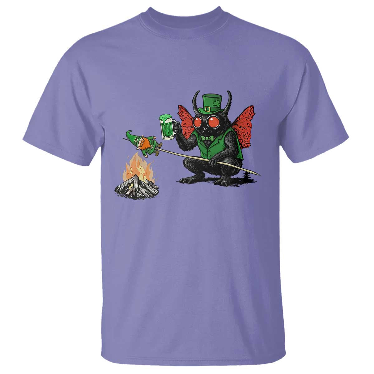 Funny Cryptid Mothman T Shirt St Patricks Day Gift