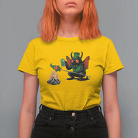 Funny Cryptid Mothman T Shirt For Women St Patricks Day Gift