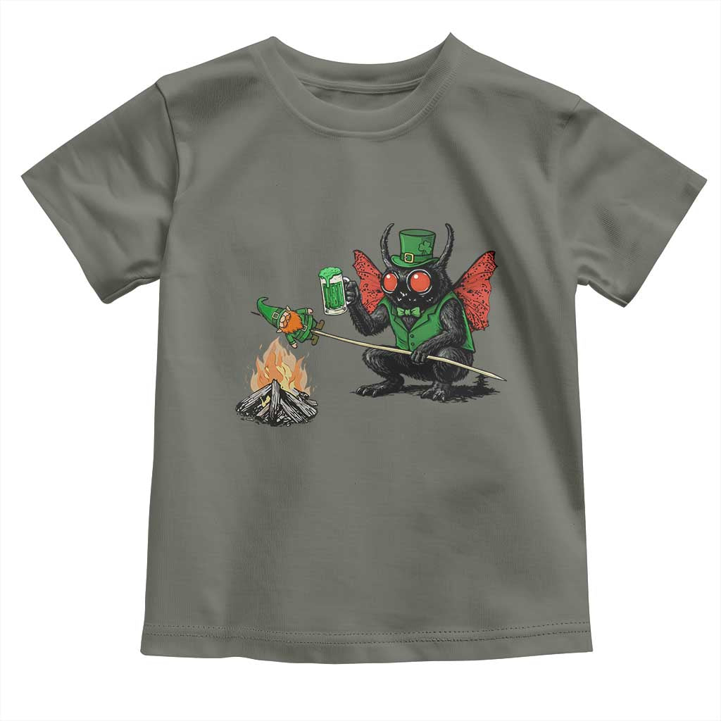 Funny Cryptid Mothman Toddler T Shirt St Patricks Day Gift
