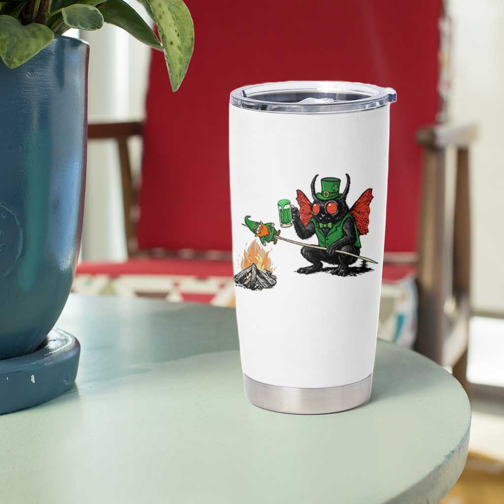Funny Cryptid Mothman Tumbler Cup St Patricks Day Gift