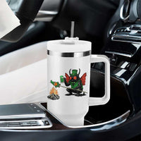 Funny Cryptid Mothman Tumbler With Handle St Patricks Day Gift