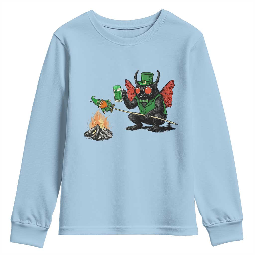 Funny Cryptid Mothman Youth Sweatshirt St Patricks Day Gift