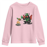 Funny Cryptid Mothman Youth Sweatshirt St Patricks Day Gift