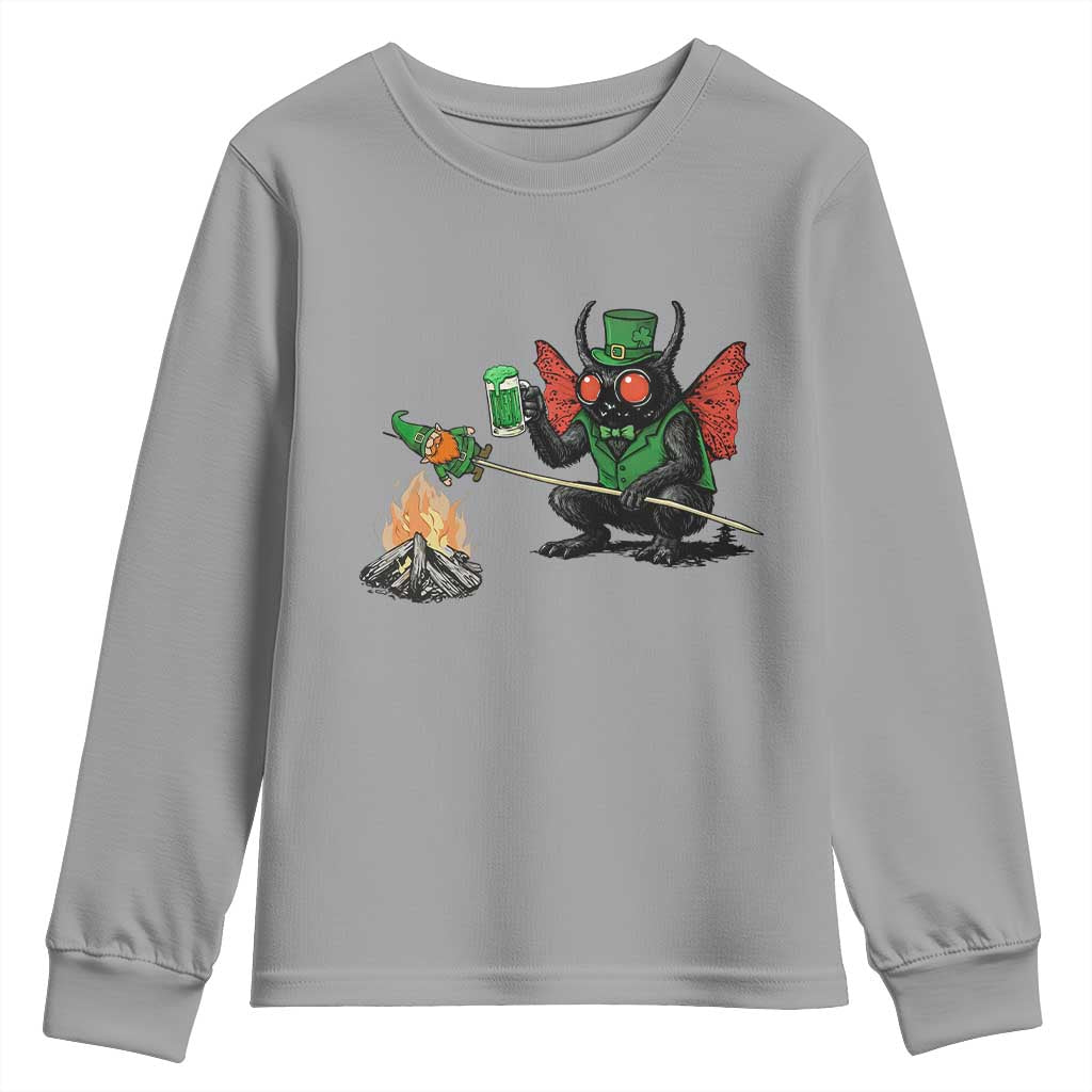 Funny Cryptid Mothman Youth Sweatshirt St Patricks Day Gift