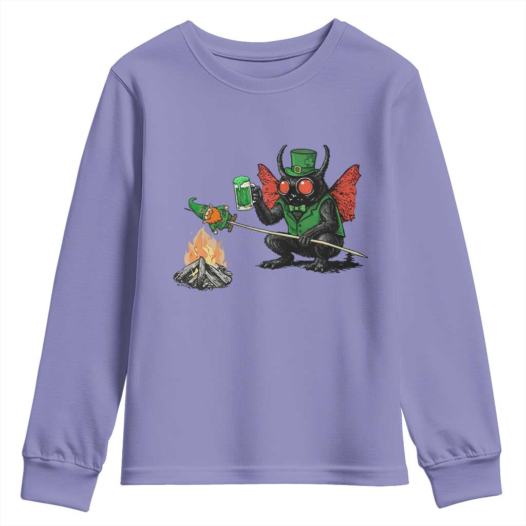 Funny Cryptid Mothman Youth Sweatshirt St Patricks Day Gift