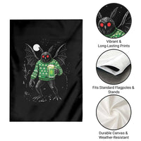Funny Mothman St Patricks Day Garden Flag Gift For Cryptid Lovers