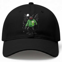 Funny Mothman St Patricks Day Baseball Cap Gift For Cryptid Lovers