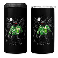 Funny Mothman St Patricks Day 4 in 1 Can Cooler Tumbler Gift For Cryptid Lovers