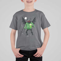 Funny Mothman St Patricks Day T Shirt For Kid Gift For Cryptid Lovers