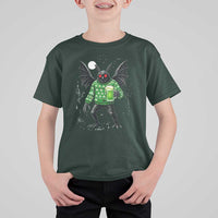 Funny Mothman St Patricks Day T Shirt For Kid Gift For Cryptid Lovers