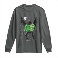 Funny Mothman St Patricks Day Long Sleeve Shirt Gift For Cryptid Lovers