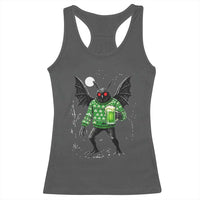 Funny Mothman St Patricks Day Racerback Tank Top Gift For Cryptid Lovers
