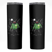 Funny Mothman St Patricks Day Skinny Tumbler Gift For Cryptid Lovers