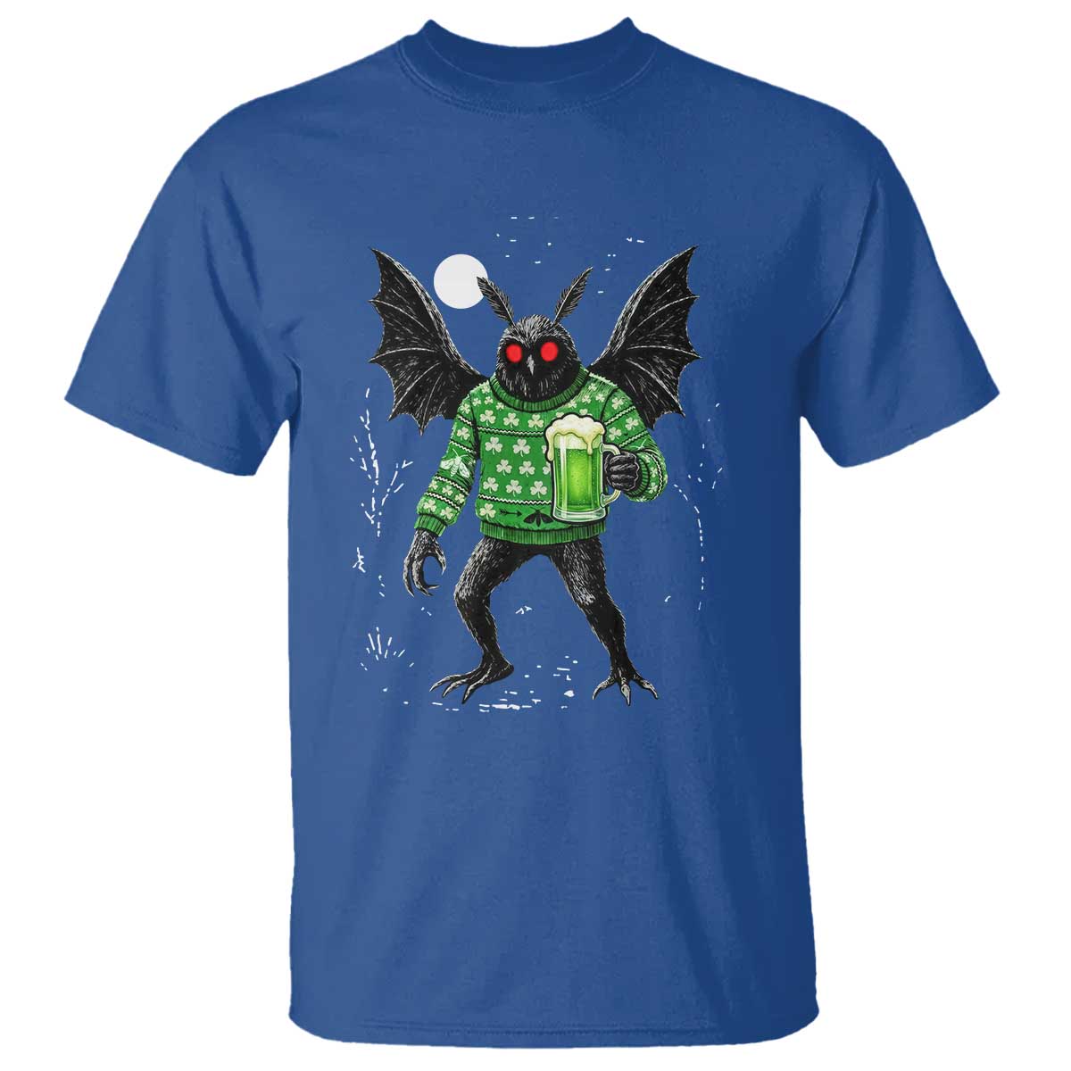 Funny Mothman St Patricks Day T Shirt Gift For Cryptid Lovers