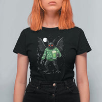 Funny Mothman St Patricks Day T Shirt For Women Gift For Cryptid Lovers