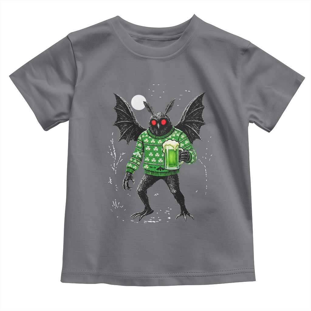 Funny Mothman St Patricks Day Toddler T Shirt Gift For Cryptid Lovers