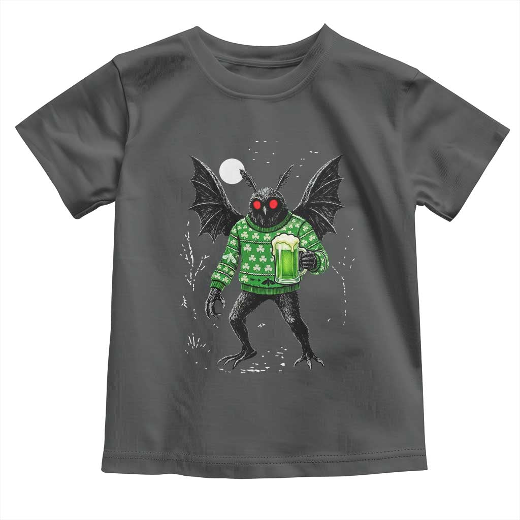Funny Mothman St Patricks Day Toddler T Shirt Gift For Cryptid Lovers