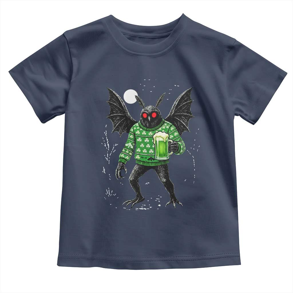 Funny Mothman St Patricks Day Toddler T Shirt Gift For Cryptid Lovers