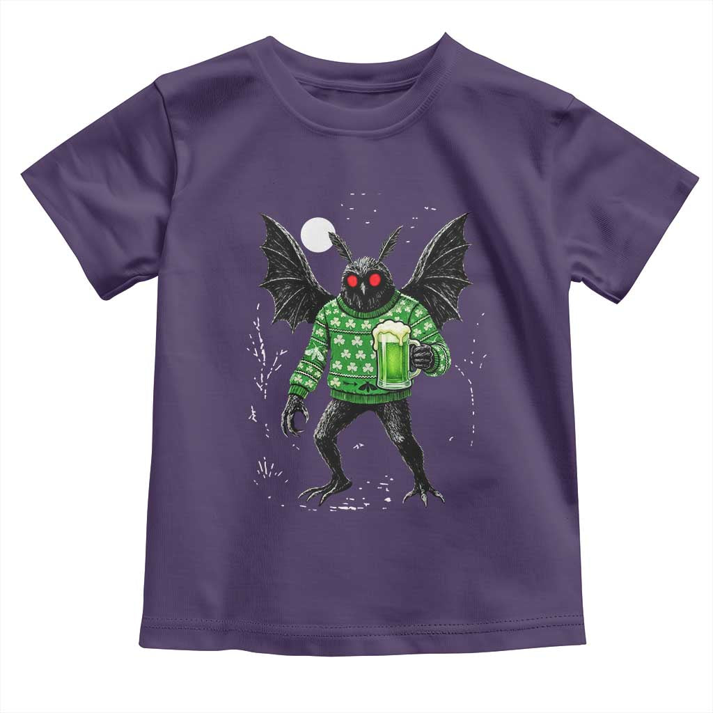 Funny Mothman St Patricks Day Toddler T Shirt Gift For Cryptid Lovers