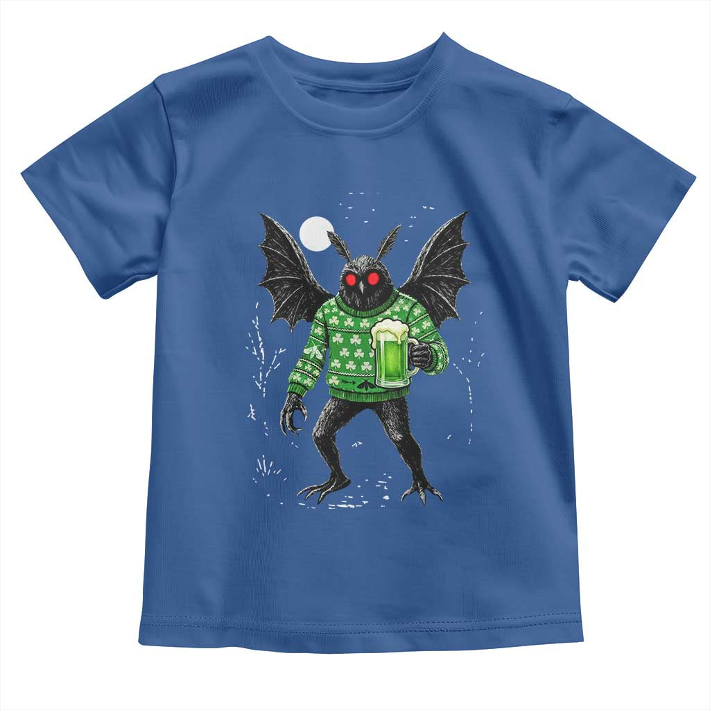 Funny Mothman St Patricks Day Toddler T Shirt Gift For Cryptid Lovers