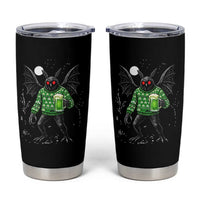 Funny Mothman St Patricks Day Tumbler Cup Gift For Cryptid Lovers