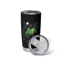 Funny Mothman St Patricks Day Tumbler Cup Gift For Cryptid Lovers