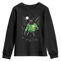 Funny Mothman St Patricks Day Youth Sweatshirt Gift For Cryptid Lovers