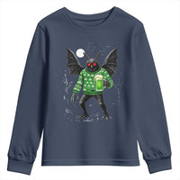 Funny Mothman St Patricks Day Youth Sweatshirt Gift For Cryptid Lovers