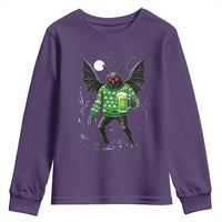 Funny Mothman St Patricks Day Youth Sweatshirt Gift For Cryptid Lovers