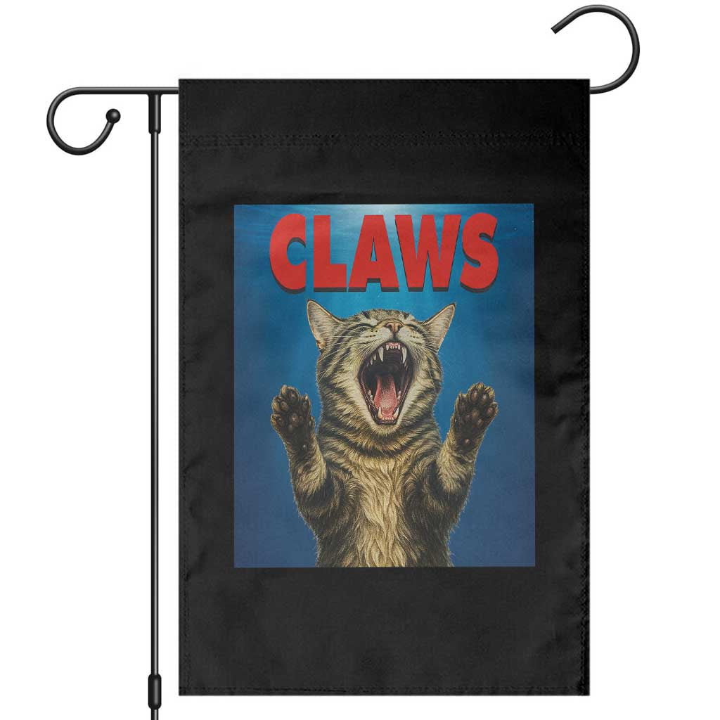 Funny Claws Cat Garden Flag Horror Movie Parody - Wonder Print Shop