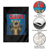 Funny Claws Cat Garden Flag Horror Movie Parody - Wonder Print Shop
