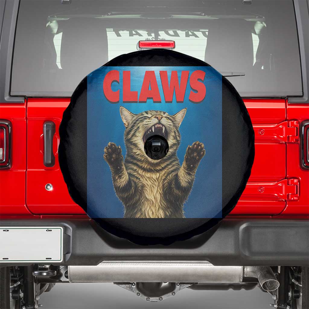 Funny Claws Cat Spare Tire Cover Horror Movie Parody - Wonder Print Shop