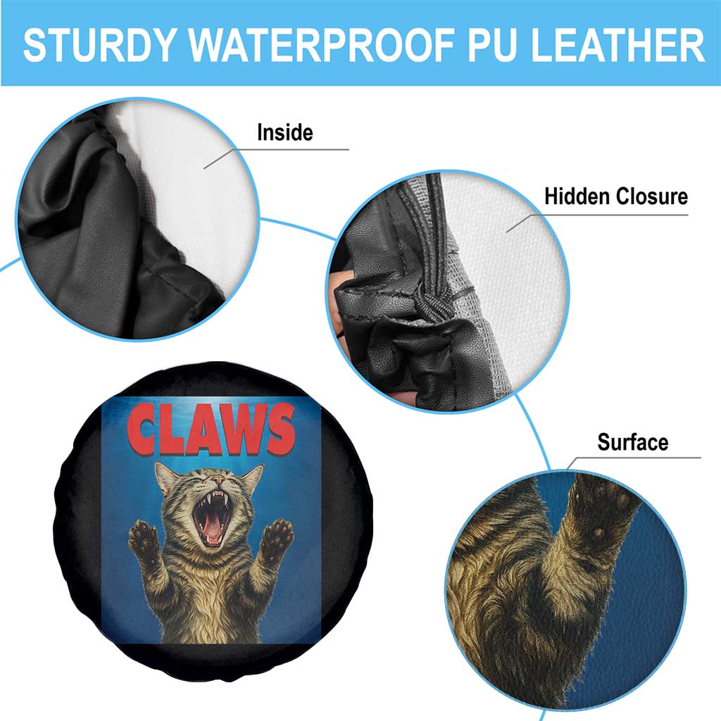 Funny Claws Cat Spare Tire Cover Horror Movie Parody - Wonder Print Shop