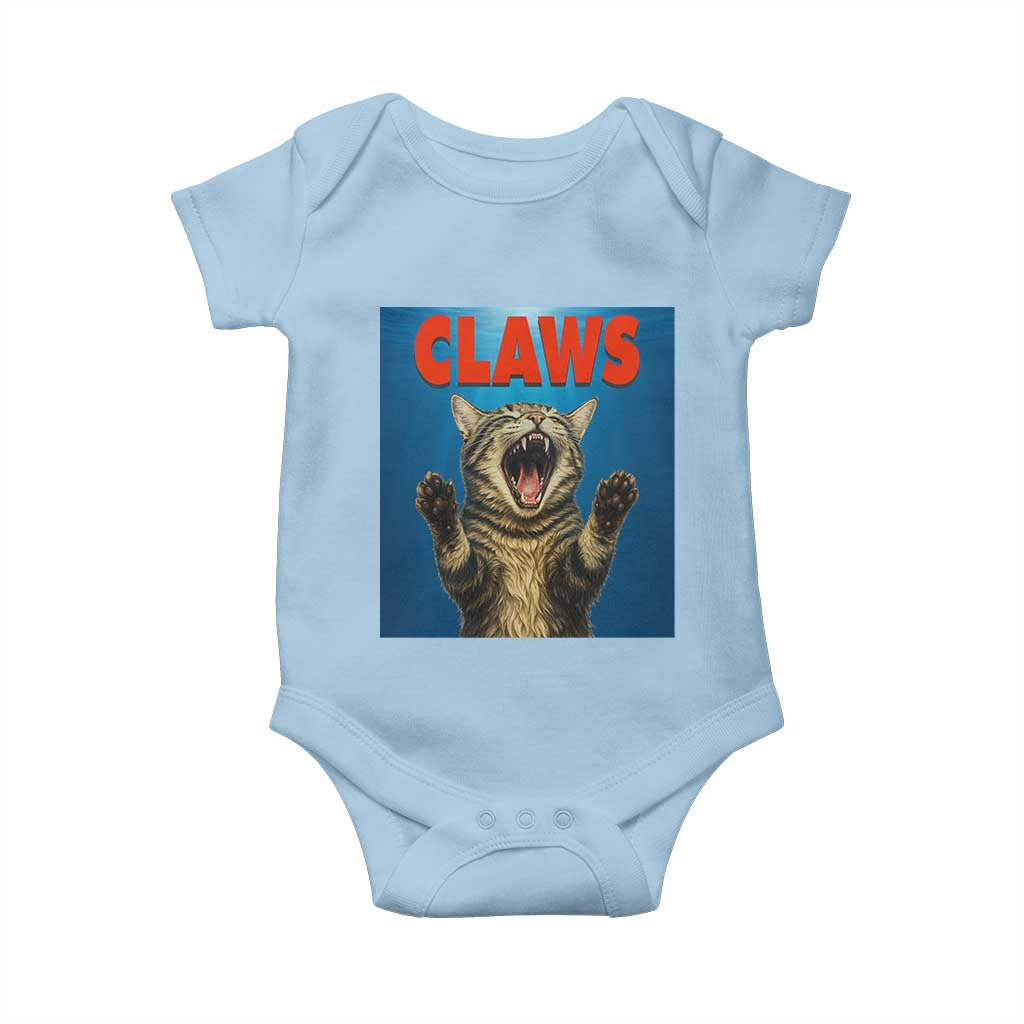Funny Claws Cat Baby Onesie Horror Movie Parody - Wonder Print Shop