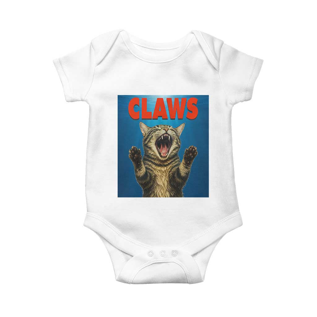Funny Claws Cat Baby Onesie Horror Movie Parody - Wonder Print Shop