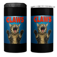 Funny Claws Cat 4 in 1 Can Cooler Tumbler Horror Movie Parody