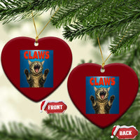 Funny Claws Cat Ceramic Ornament Horror Movie Parody - Wonder Print Shop