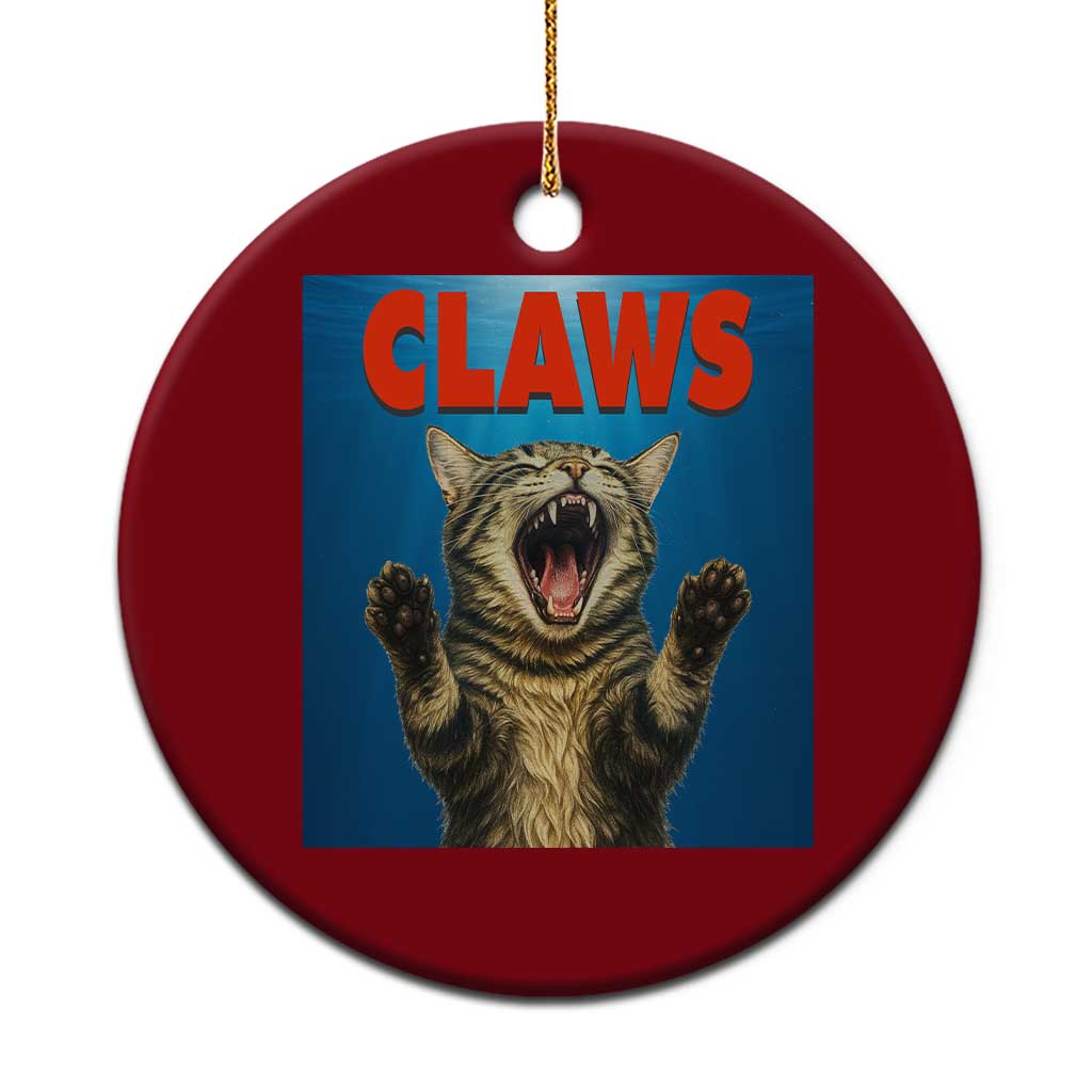 Funny Claws Cat Ceramic Ornament Horror Movie Parody - Wonder Print Shop