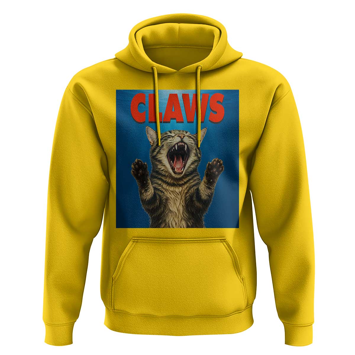 Funny Claws Cat Hoodie Horror Movie Parody - Wonder Print Shop