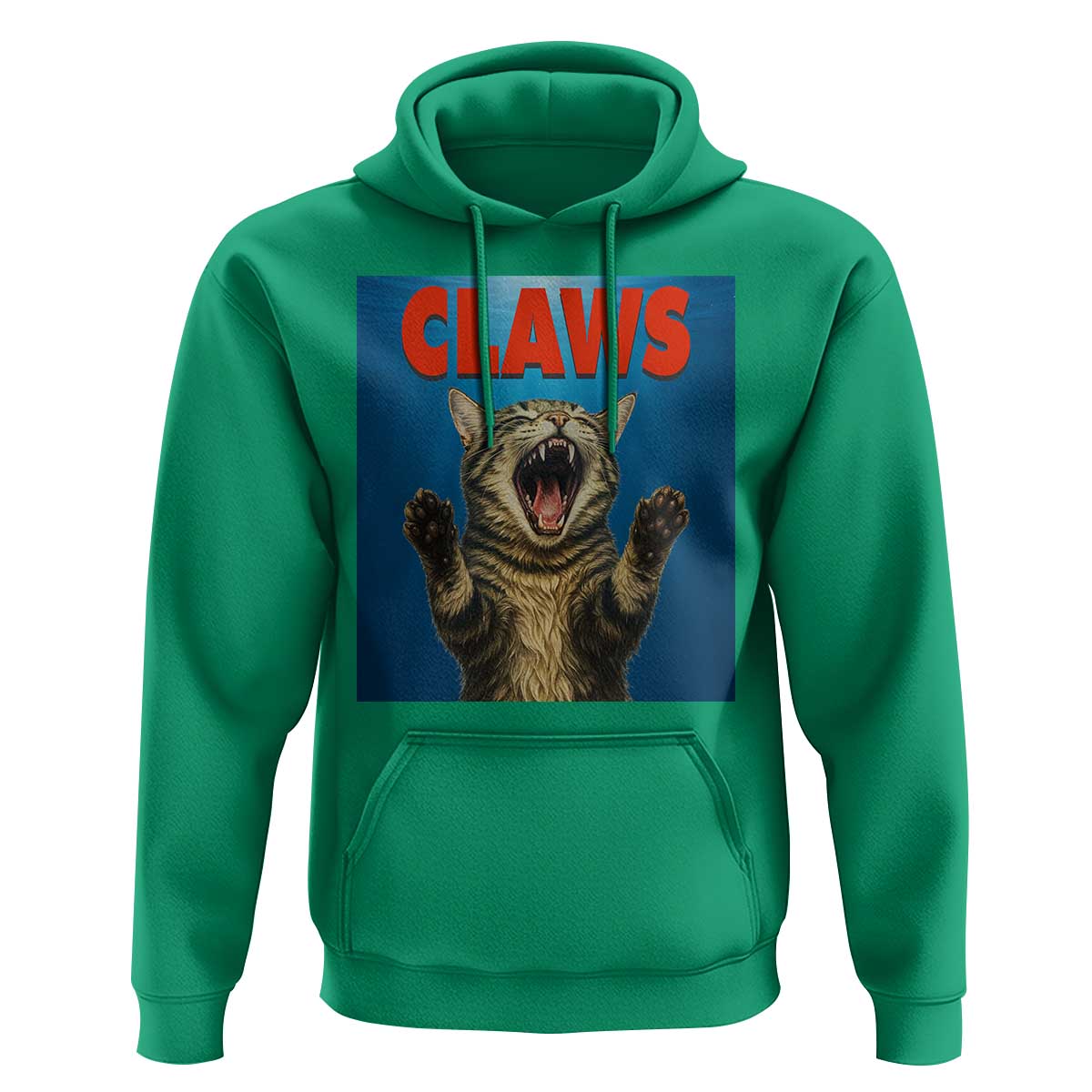 Funny Claws Cat Hoodie Horror Movie Parody - Wonder Print Shop