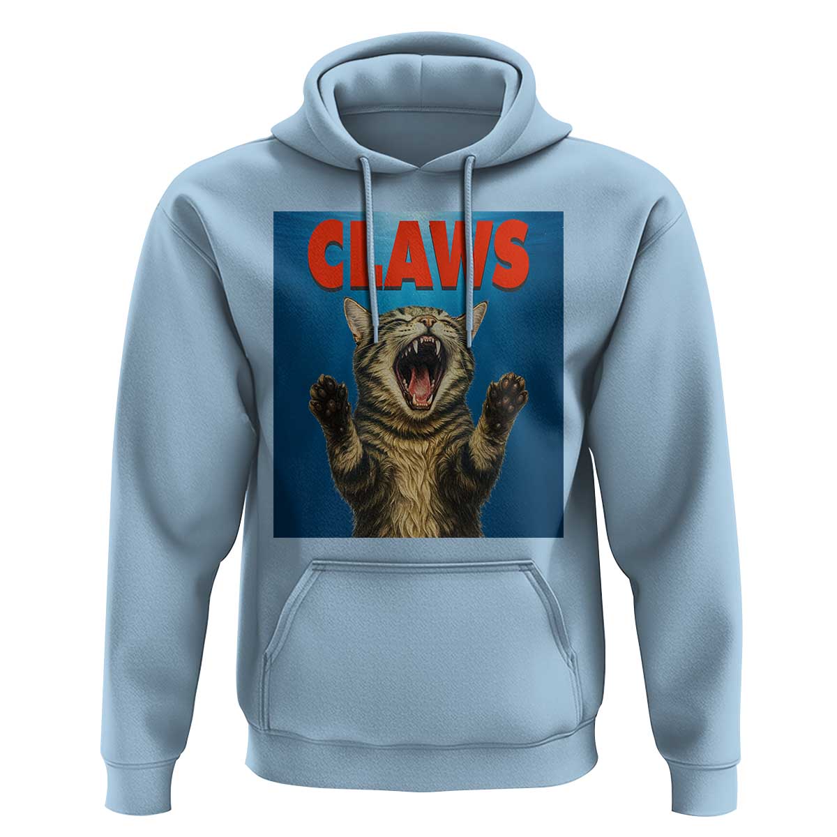 Funny Claws Cat Hoodie Horror Movie Parody - Wonder Print Shop