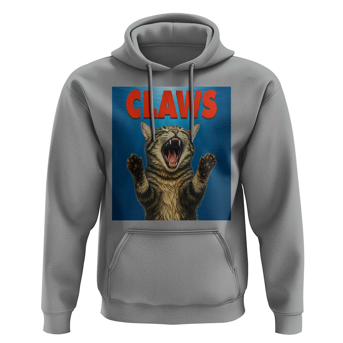 Funny Claws Cat Hoodie Horror Movie Parody - Wonder Print Shop