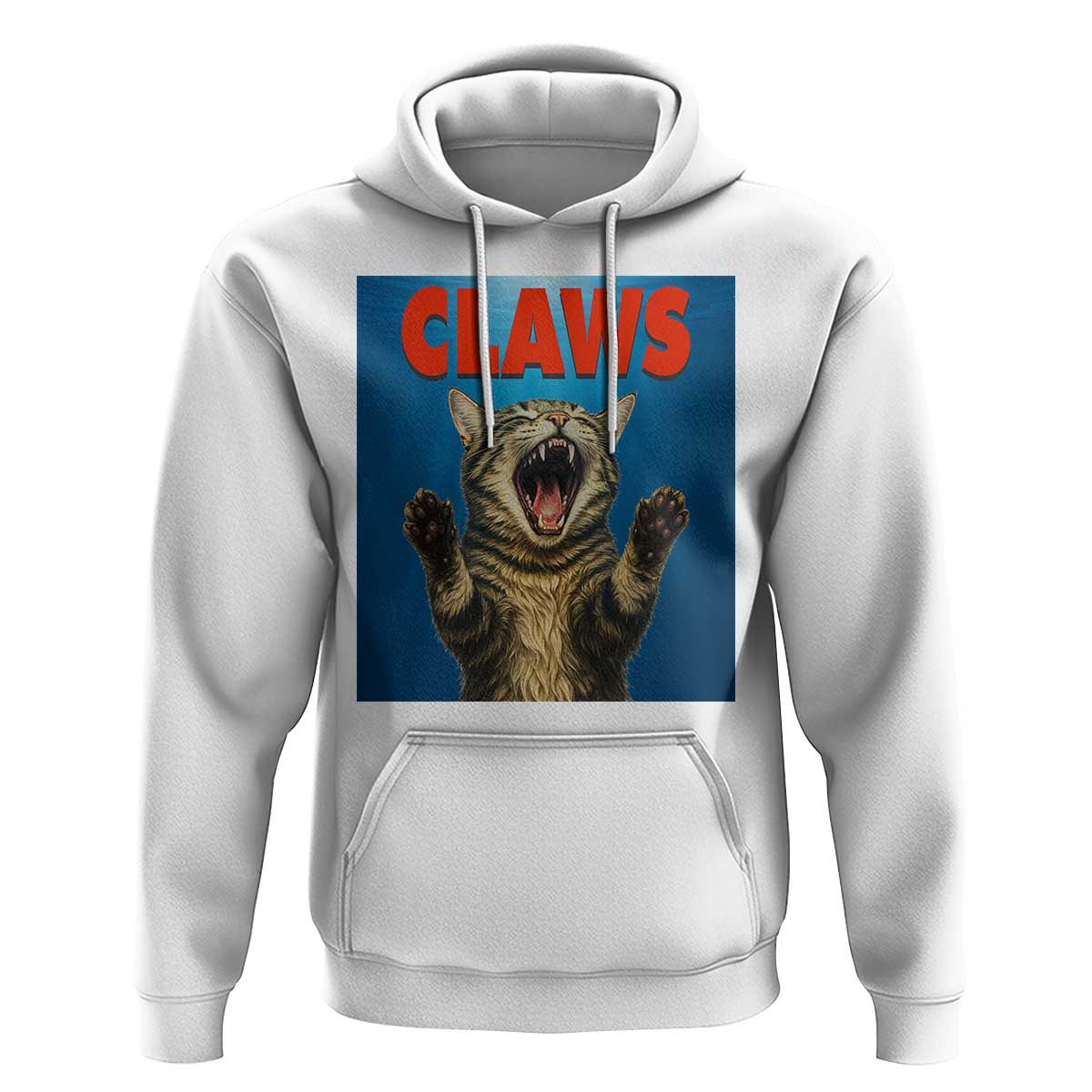 Funny Claws Cat Hoodie Horror Movie Parody - Wonder Print Shop