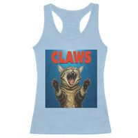 Funny Claws Cat Racerback Tank Top Horror Movie Parody - Wonder Print Shop